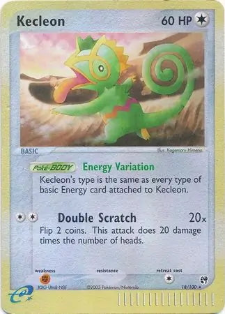 EX Sandstorm Kecleon #18/100 reverse holo